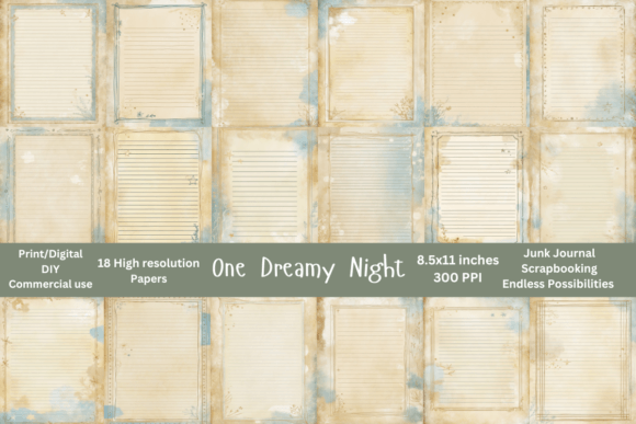 18 Hi-Res 8.5x11 Papers Dreamy Night: A Creative Tool for Modern Expression