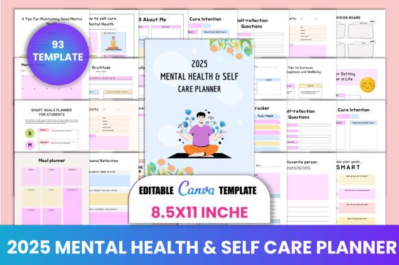 2025 Mental Health Self Care Planner