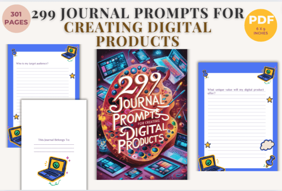 299 Journal Prompts for Creating Digital: A Creative and Strategic Tool for Modern Creators