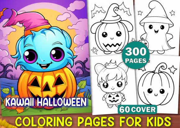 300 Kawaii Halloween Coloring Pages KDP: A Creative Solution for Your Kindle Direct Publishing Business