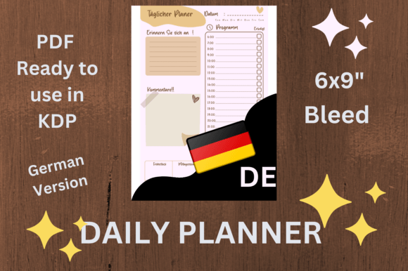 Daily Planner German - Deutsch Kdp: Enhance Your Organization and Productivity