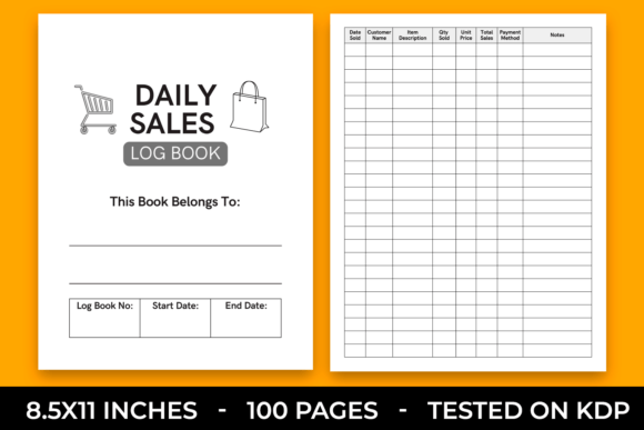 Daily Sales Log Book for Small Business: Your Essential Notebook and Organizer
