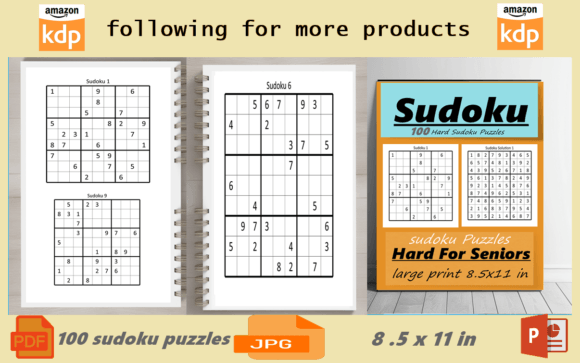 Large Print Sudoku 100 Hard Puzzles: A Brain-Boosting Challenge for All Ages