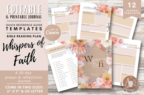 Reflection Prayer Journal Editable 24: A Modern Tool for Spiritual Growth