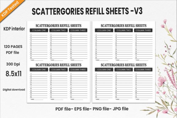 Scattergories Refill Sheets KDP: A Practical Resource for Creative Play
