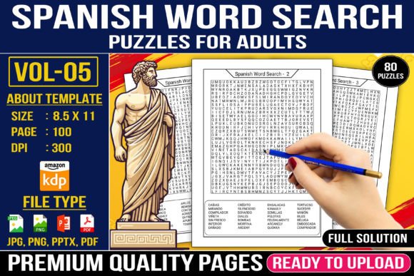 Spanish Word Search Large Print Vol-05