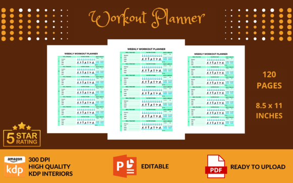 Weekly Workout Planner KDP Interior: A Practical Tool for Structured Fitness Planning